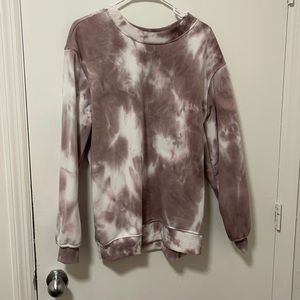 Love Streak Purple/Light Tie-dye Pink Sweatshirt LG